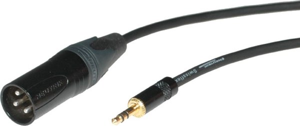 Contrik 3.5 mm jack to XLR (black / 15m)
