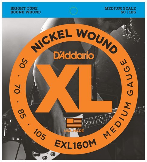 D'Addario EXL160M (.050-.105 / medium scale regular)