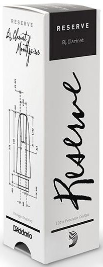 D'Addario Reserve Bb Clarinet Mouthpiece X5 (opening 1.05mm)