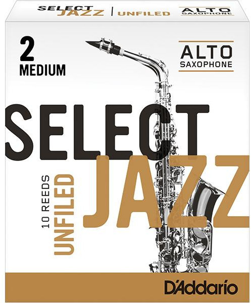 D'Addario Select Jazz Unfiled Alto-Sax #2 Medium / Unfiled (strength 2 medium / 1 reed) Eb-Alt Stärke 2