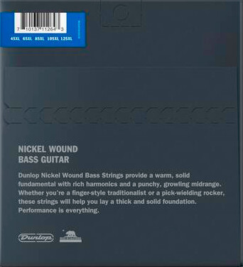 Dunlop Bass Nickel Wound - Bass String Set, 5-String (.045'-.125', Extra Long Scale)