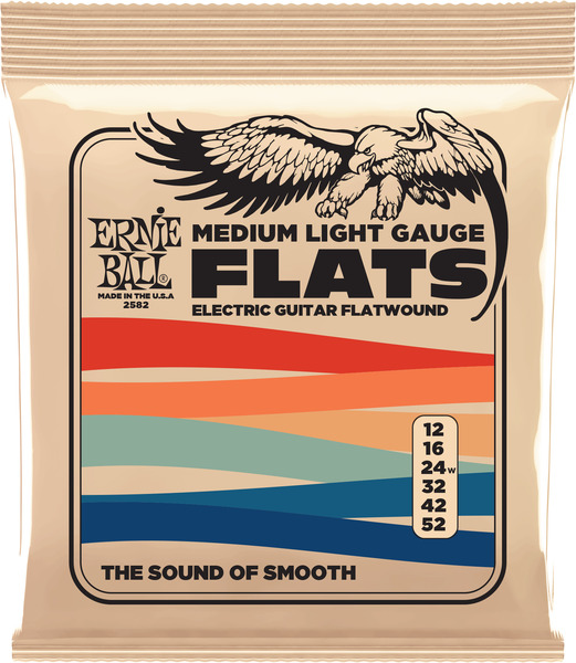 Ernie Ball 2582 Slinky Nickel Flatwound Medium Light (.012-.052)