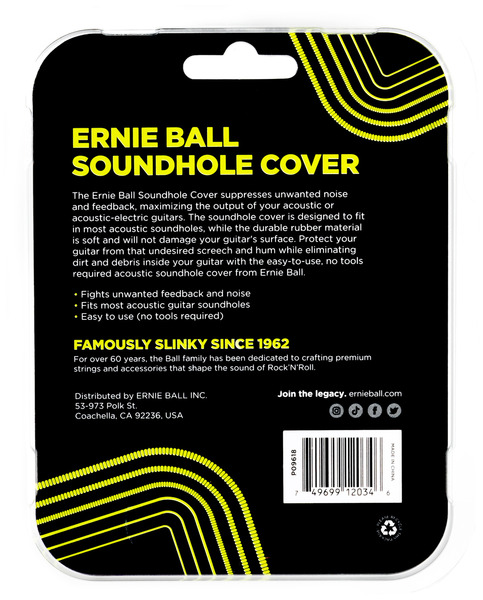 Ernie Ball 9618 Acoustic Soundhole Cover