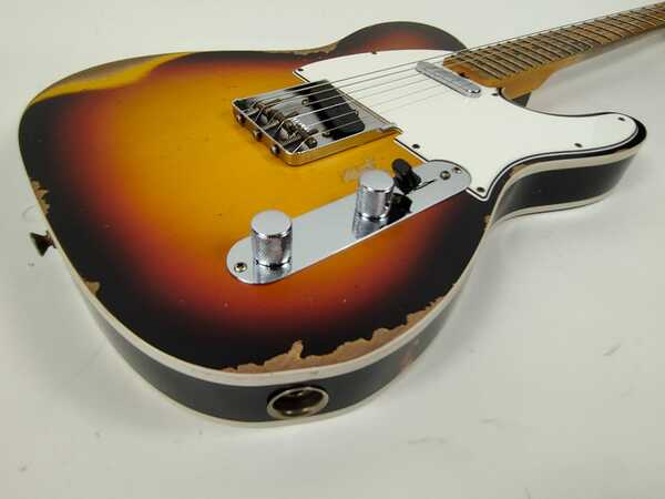 Fender B3 65 Telecaster Custom MPL Heavy Relic (Faded 3-Color Sunburst)