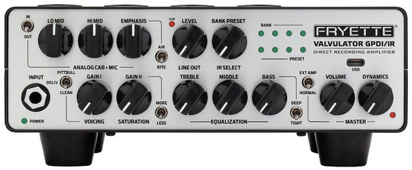 Fryette Valvulator GPDI/IR Desktop Recording Amplifier Préamplis à lampes pour guitare