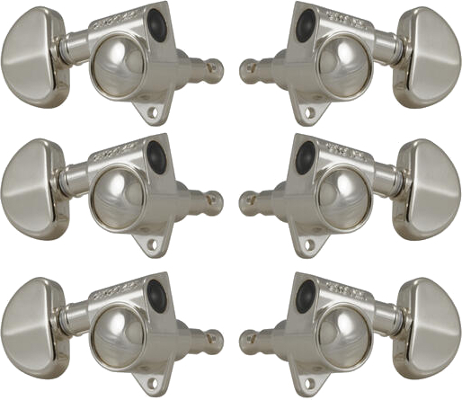 Grover Guitar Machine Heads (nickel) Electric & Acoustic Guitar Tuning Hardware