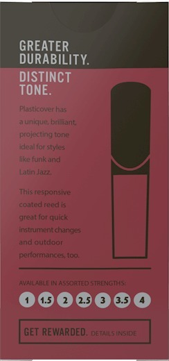 Rico Plasticover Bb Clarinet #3.5 (strength 3.5, 5 pack)