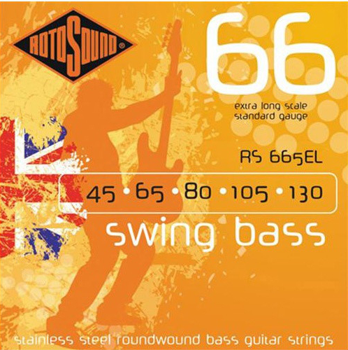 Roto Sound Swing Bass Stainless Steel RS665EL (45-130 - extra long scale) E-Bass-Saitensätze 5-Saiter