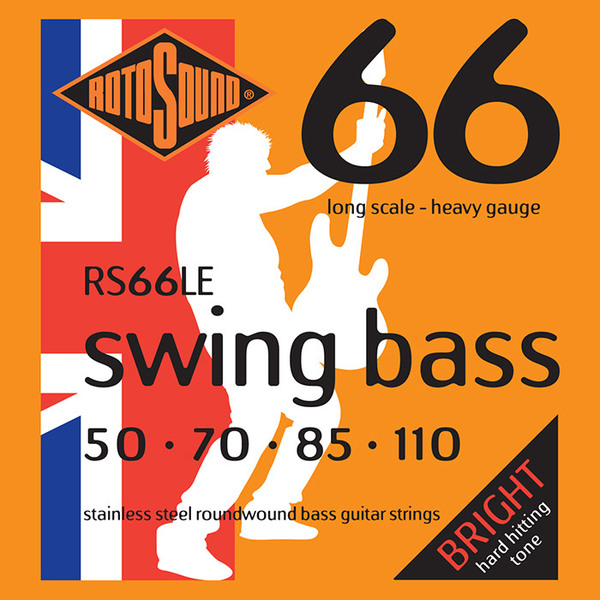 Roto Sound Swing Bass Stainless Steel RS66LE (50-110 - long scale) E-Bass-Saiten-Sätze 4-Saiter .030