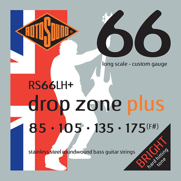 Roto Sound Swing Bass Stainless Steel RS66LH+ Drop Zone Plus (85-175 - long scale)