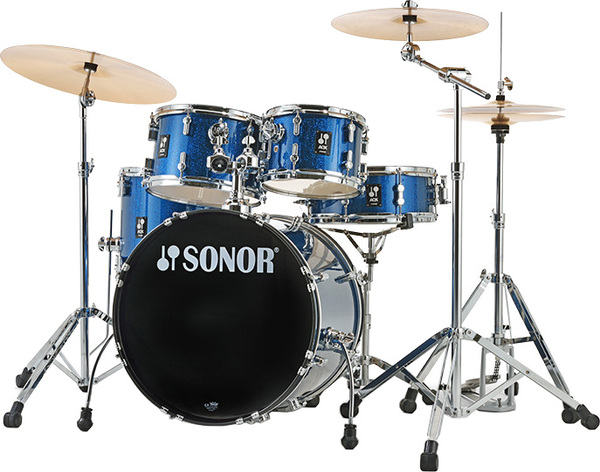 Sonor AQX Studio Set (blue ocean sparkle, 20') Complete Kits with Cymbals