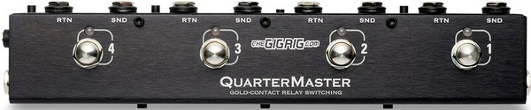 The GigRig Quartermaster / QMX-4 Effekt Pedal Knappar