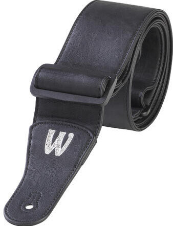 Warwick Synthetic Leather Bass Strap (black, silver embossing) Warwick Synthetic Leather Bass Strap (black, silver embossing)